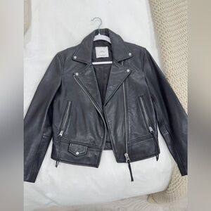 Mango leather jacket
